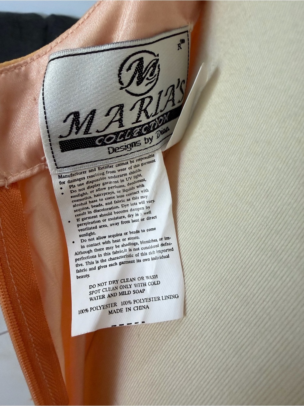 Sunset Ombre Maxi Slip Dress in Orange Size 8 - Picture 11 of 12